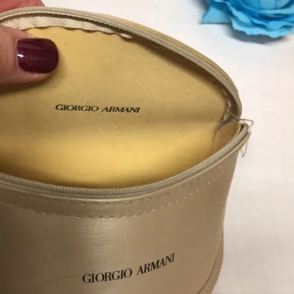 GIORGIO ARMANI SUNGLASSES vintage dust bag ,case original set grey ombré GA logo - Picture 15 of 16